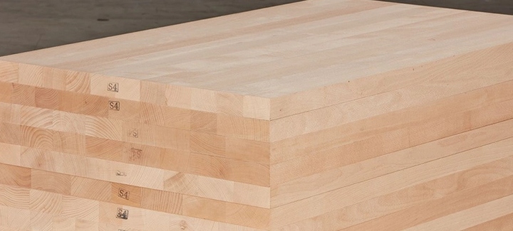 dreifach geschichtetes verleimtes Holz